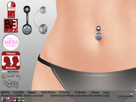 Second Life Marketplace - Piercing belly